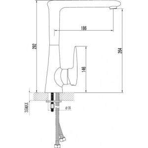 Смеситель для кухонной мойки Lemark Status (LM4405C)