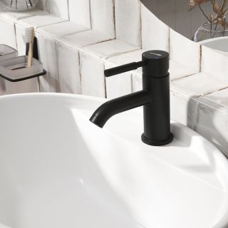 Смеситель для раковины WasserKRAFT Gollach 3305 чёрный матовый