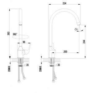 Смеситель для кухонной мойки Lemark Plus Advance (LM1205C)