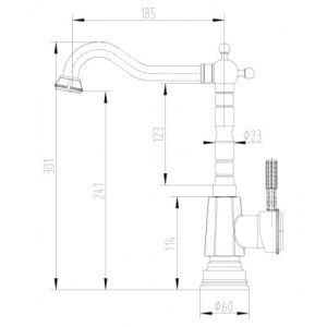 Смеситель для кухонной мойки Lemark Jasmine (LM6605ORB)