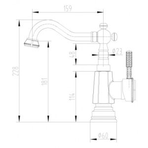 Смеситель для кухонной мойки Lemark Jasmine (LM6604B)