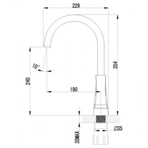Смеситель для кухонной мойки Lemark Unit (LM4555C)