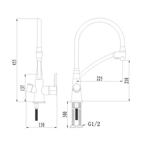 Смеситель для кухонной мойки Lemark Comfort (LM3070C)