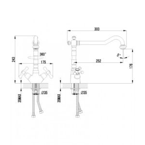 Смеситель для кухонной мойки Lemark Standard (LM2109C)