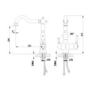Смеситель для кухонной мойки Lemark Comfort (LM3065C)