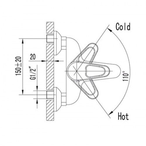 Смеситель для ванны Lemark Luna (LM4102C)