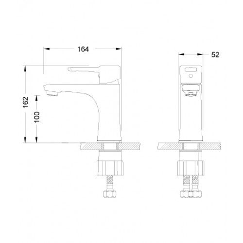 Смеситель для раковины Lemark Evitta (LM0506C)