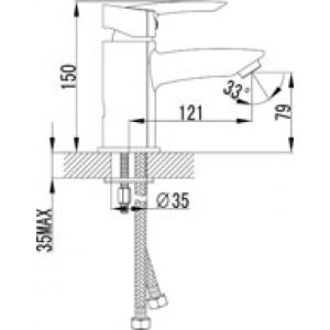 Смеситель для раковины Lemark Mars (LM3506C)