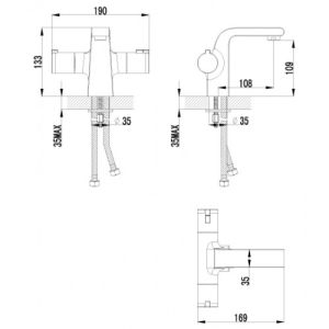 Смеситель для раковины Lemark Yeti (LM7836C)