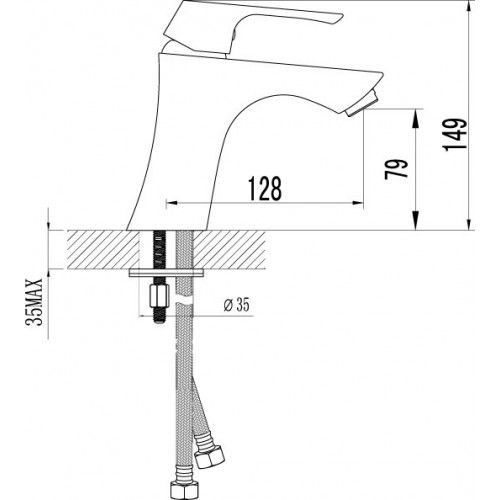 Смеситель для раковины Lemark Unit (LM4506C)