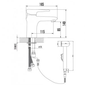 Смеситель для раковины Lemark Status (LM4416C)