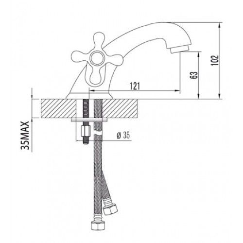 Смеситель для раковины Lemark Standard (LM2106C)