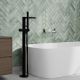 Напольный смеситель для ванны WasserKRAFT Fulda 5221 чёрный матовый
