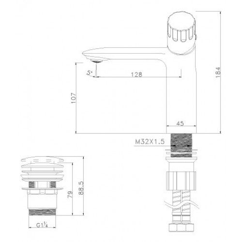 Смеситель для раковины Lemark Wing (LM5306C)