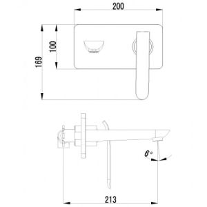 Смеситель для раковины Lemark Melange (LM4926CW)