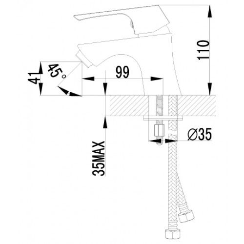 Смеситель для раковины Lemark Unit (LM4556C)