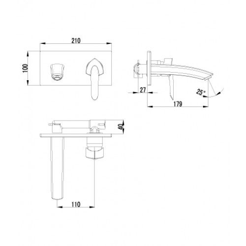 Смеситель для раковины Lemark Mars (LM3526C)