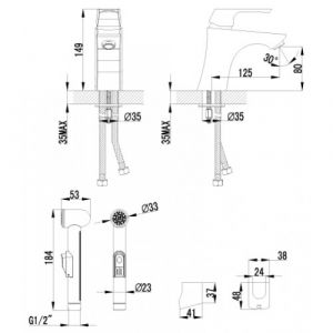 Смеситель для раковины Lemark Unit (LM4516C)
