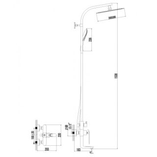 Душевая программа для ванны Lemark Melange (LM4962CW)