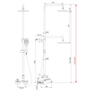 Душевая программа для ванны Lemark Bellario (LM6862C)
