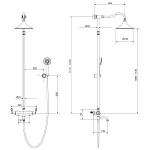 Душевая программа для ванны Lemark Prime (LM6162BRG)