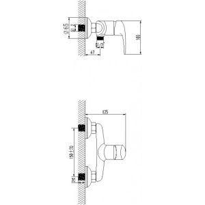 Смеситель для душа Lemark Pramen (LM3303C)