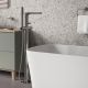 Напольный смеситель для ванны WasserKRAFT Tauber 6421 никель