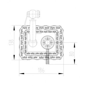 Смеситель гигиенический душ Lemark Jasmine (LM6619B)