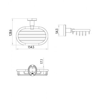 Мыльница латунь Lemark Atlantiss (LM3232C)