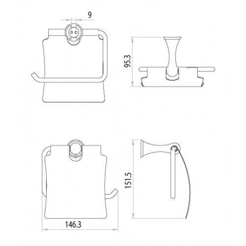 Держатель для туалетной бумаги с крышкой Lemark Standard (LM2134C)
