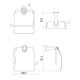 Держатель для туалетной бумаги с крышкой Lemark Standard (LM2134C)