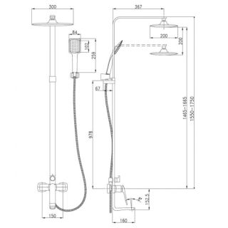 Смеситель для ванны Lemark Allegro (LM5962CW)