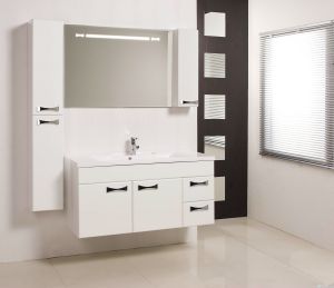 Зеркальный шкаф Акватон Диор правосторонний 100см белый 1A167902DR01R
