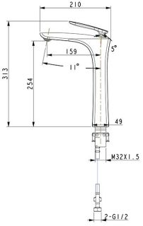 Смеситель для раковины Timo Helmi 4011/00-16F белый/хром Смеситель для раковины Timo Helmi 4011/00-16F белый/хром