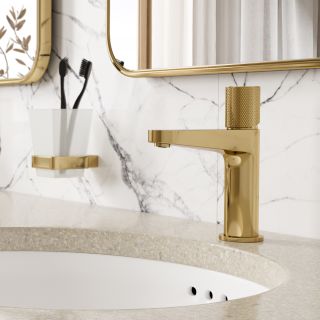 Смеситель для раковины WasserKRAFT Ems 7603 золото