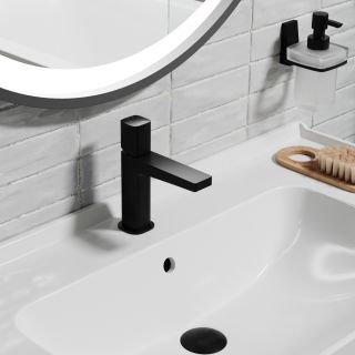 Смеситель для раковины WasserKRAFT Nuthe 9103 чёрный матовый