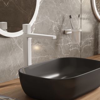 Смеситель для раковины WasserKRAFT Saale 9503H белый матовый