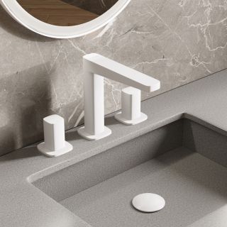 Смеситель для раковины WasserKRAFT Saale 9535 белый матовый