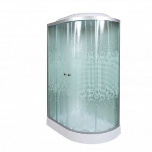 Душевая кабина Deto L 902 L с электрикой  120х80х215 см