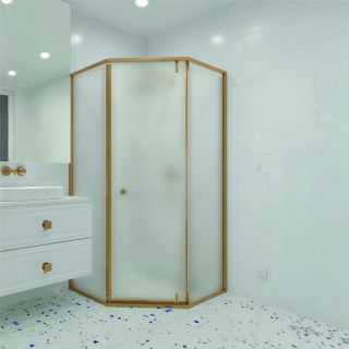 Душевой уголок RGW HO-088Gb 350608800-26 100x100 см брашированное золото Душевой уголок RGW HO-088Gb 350608800-26 100x100 см брашированное золото