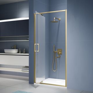 Душевая дверь RGW SV-05-2Gb 703205209-156 90 см профиль брашированное золото стекло ребристое