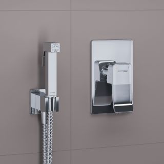 Гигиенический душ со смесителем WasserKRAFT A106157 со шлангом 120 см хром