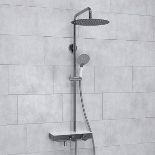 Душевая стойка WasserKRAFT Aller Thermo A113.116.058.CH T с термостатом хром