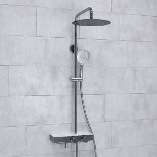 Душевая стойка WasserKRAFT Aller Thermo A113.116.127.CH T с термостатом хром