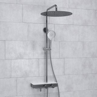 Душевая стойка WasserKRAFT Aller Thermo A113.117.127.CH T с термостатом хром