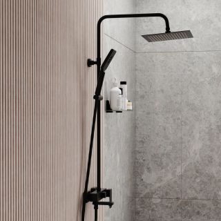 Душевая стойка WasserKRAFT Abens A27701 чёрный матовый