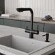 Смеситель для кухни WasserKRAFT A8367 под фильтр чёрный матовый