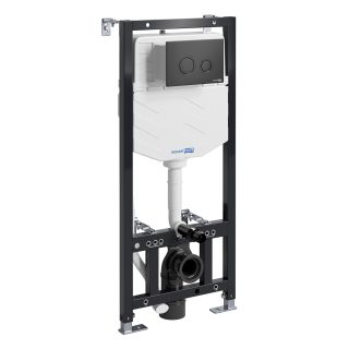 Система инсталляции для унитазов WasserKRAFT Aller 10TLT.010.ME.MB01 с кнопкой смыва