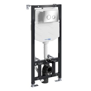 Система инсталляции для унитазов WasserKRAFT Aller 10TLT.010.ME.CH01 с кнопкой смыва