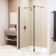 Душевая перегородка RGW WA-051B WA-010B + Z-071B 351005113-14 110 см профиль чёрный стекло прозрачное